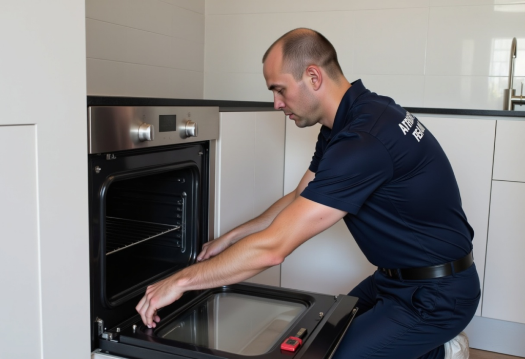 Oven glass replacing